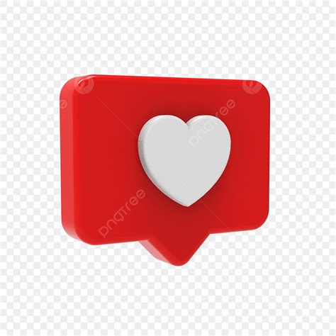 Instagram Like Clipart Transparent PNG Hd 3d Like Instagram Icon 11