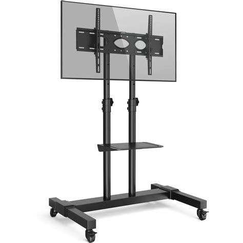 Buy Rfiver Tall Mobile Tv Stand On Wheels Castors For Most 32 80 Flat