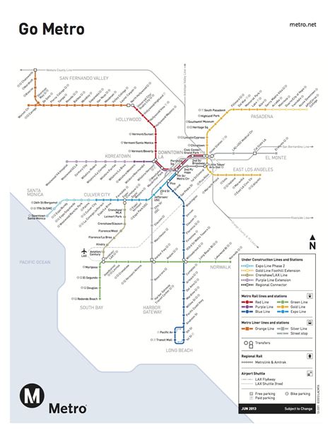 Official Future Map Los Angeles Metro Rail The Transit Maps