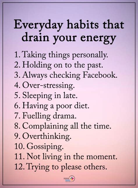 Everyday Habits That Drain Your Energy Carpe Diem