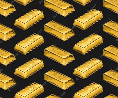 Premium Vector Herringbone Pattern With Volumetric Pure Gold Bars