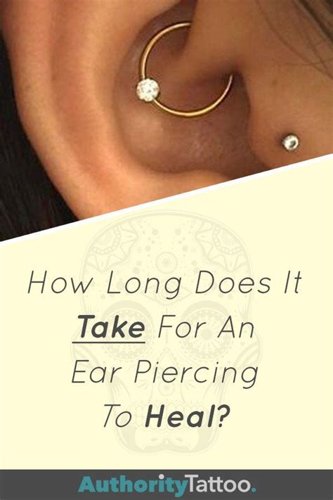 Ear Piercing Heal Time