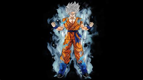 Digital art, son goku, dragon ball, dragon ball z, island, ultrawide. Goku Super Saiyan White HD Wallpaper | Background Image ...
