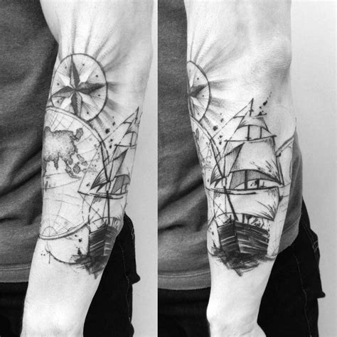 Explorer Ship Tattoo On Arm Best Tattoo Ideas Gallery