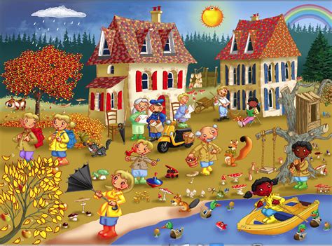 Solve Four Seasons Autumn Jigsaw Puzzle Online With Pieces