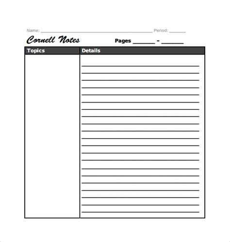 Custom design your own minutes with the meeting notes template or use a specific minutes template like the educational, pta meeting, or. FREE 13+ Sample Editable Cornell Note Templates in PDF ...