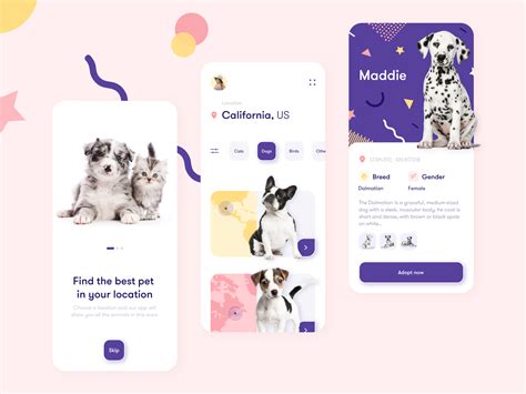 Pets Adoption App By Nadya Lazurenko For Fireart Studio On Dribbble