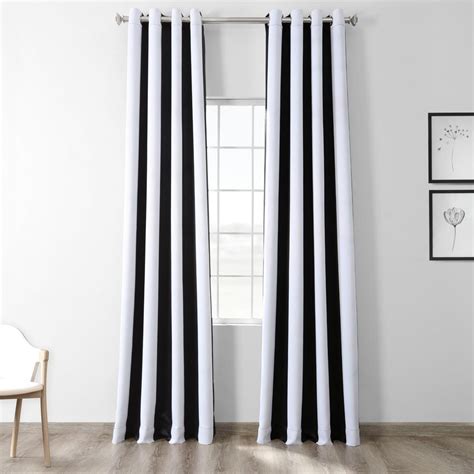 Exclusive Fabrics And Furnishings Semi Opaque Awning Black And White