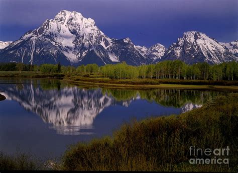 Mount Moran From Oxbow Bend Photograph By Dennis Hammer Fine Art America