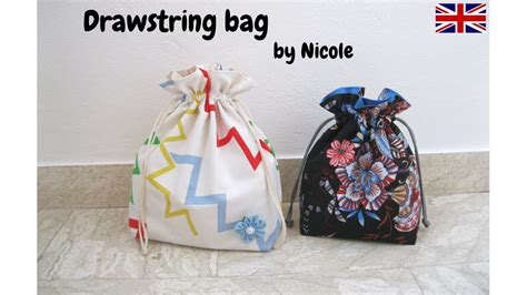 How To Sew An Easy Drawstring Bag Sewing Tutorial For Beginners Youtube