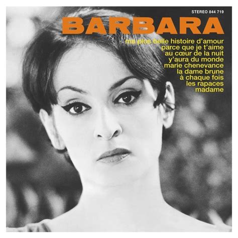 barbara ma plus belle histoire d amour lyrics and tracklist genius