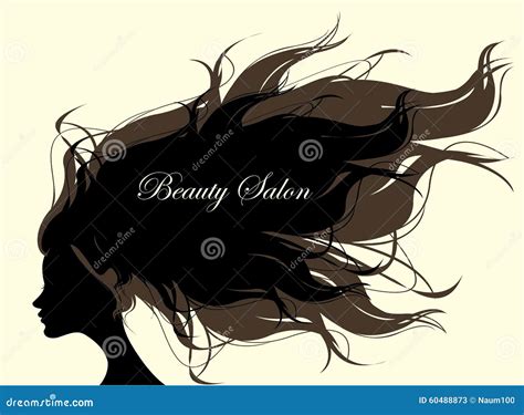 Fashion Woman With Long Hair Vector Illustration Stock Vector