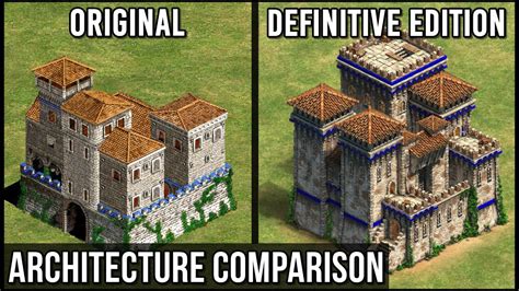 Age Of Empires 2 Architecture Comparison Original Vs Definitive