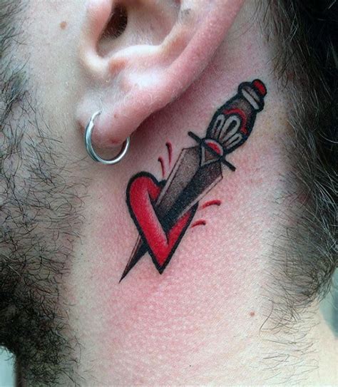 50 Traditional Heart Tattoo Designs For Men Devotion Ink Ideas