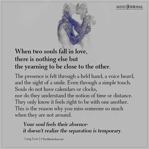 How Do You Recognize A Soul Connection Lovequotes Relationshipquote Lang Leav Quotes Soul