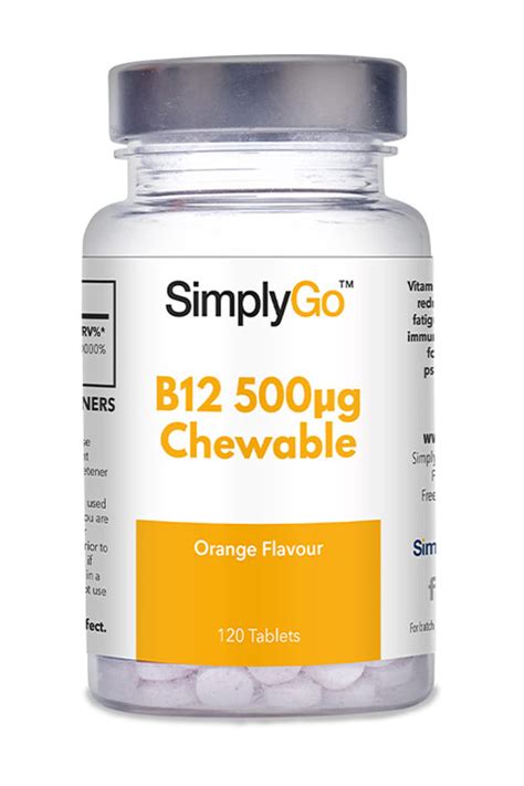 A sublingual supplement simply melts under. Chewable Vitamin B12 Tablets 500µg | Simply Supplements