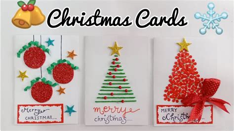 Christmas Greeting Cards3 Christmas Cards For Kidshandmade Christmas