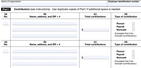 Form 990990 Ez990 Pf Schedule B Irs Form 990 Schedule B Instructions