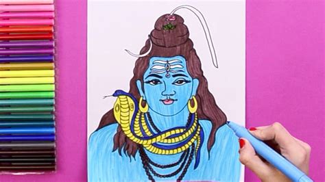 How To Draw Lord Shiva Maha Shivratri Youtube