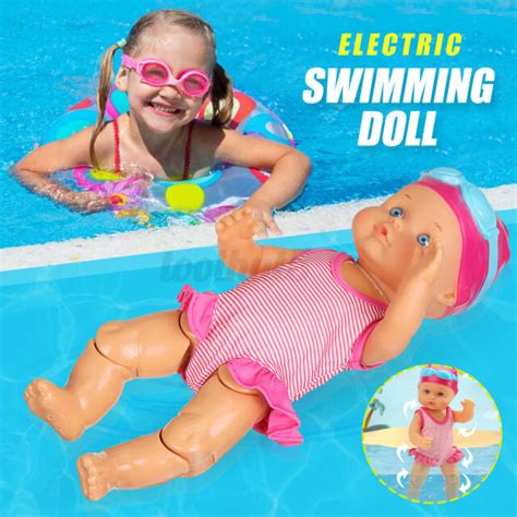 Electric Swimming Doll Toy Waterproof Pool Bath Breaststroke Beach