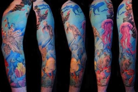 Tattoo By Alex De Pase Underwater Tattoo Ocean Tattoos Arm Sleeve