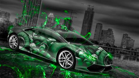 Lamborghini Huracan Anime Aerography City Car 2014 El Tony