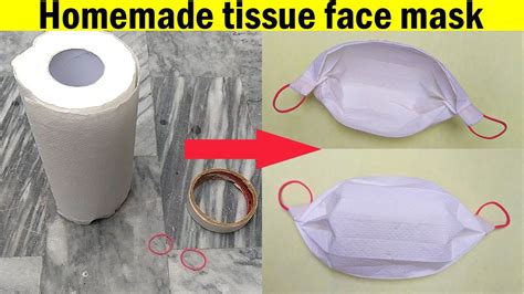 Homemade Tissue Face Mask Diy Tissue Mask Covid 19 Protection