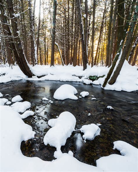 Banks Of A Snowy Creek Luke Collins Photography Print Store