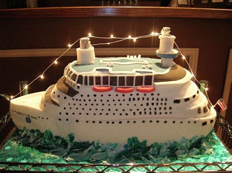 Happy Birthday Cruise Ship Cake