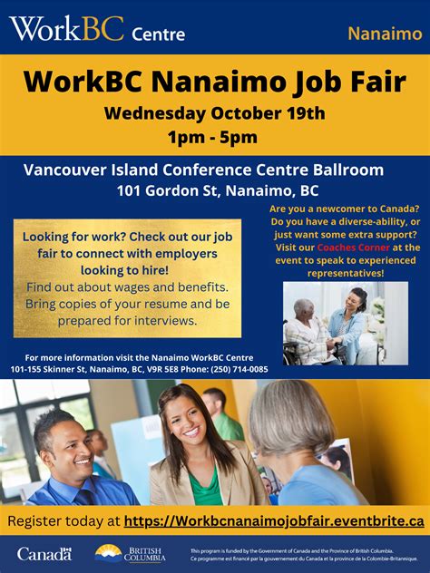 Workbc Nanaimo Job Fair Cvims Central Vancouver Island