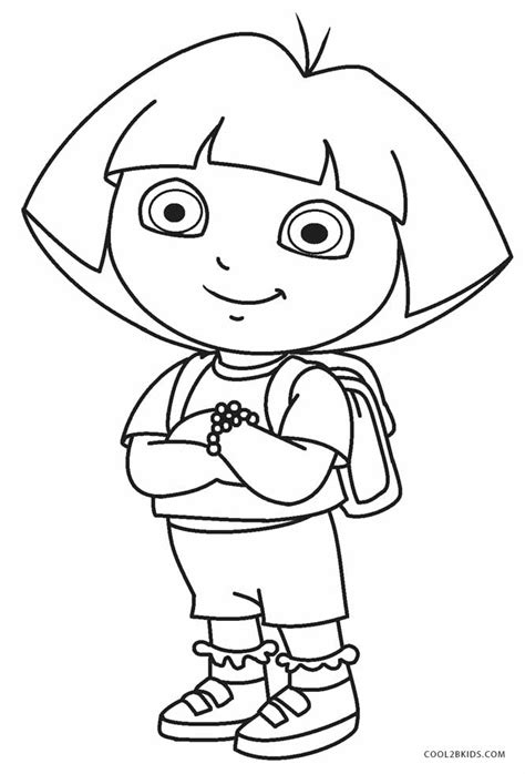 More than 600 free online coloring pages for kids: Free Printable Dora Coloring Pages For Kids | Cool2bKids