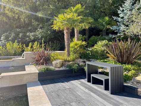 koi pond and water feature in handcross esse landscapes