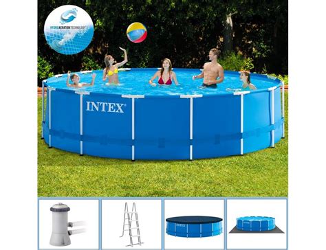 Set Piscina Cu Cadru Metalic Intex Metal Frame 28242 457 X 122cm