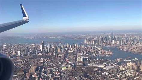 Breathtaking New York City Landing Delta Airbus A321 200wl Landing