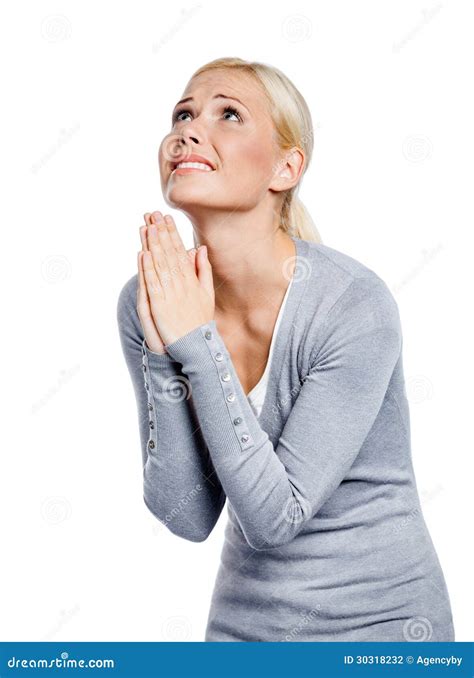 Praying Female Stock Photo Image Of Conceptual Isolated 30318232