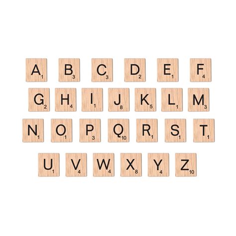 100 M Wooden Scrabble Tiles M Alphabet Black Lettering Custom Etsy