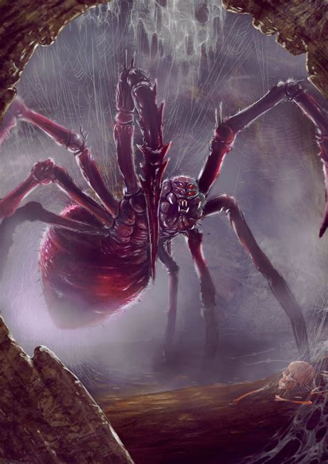 Giant Spider Spider Art Fantasy Beasts Fantasy Concept Art