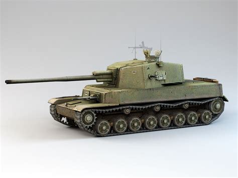Type 5 Chi Ri Medium Tank 3d Model Object Files Free Download