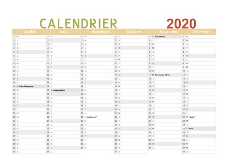 Calendrier à Imprimer 2020 Gratuit Annuel Mensuel Ou Scolaire