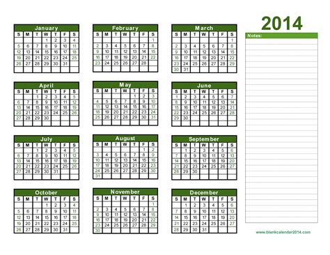 Yearly Calendar 2014 , Printable Calendar 2014, Blank Calendar 2014, Download Calendar 2014 Template