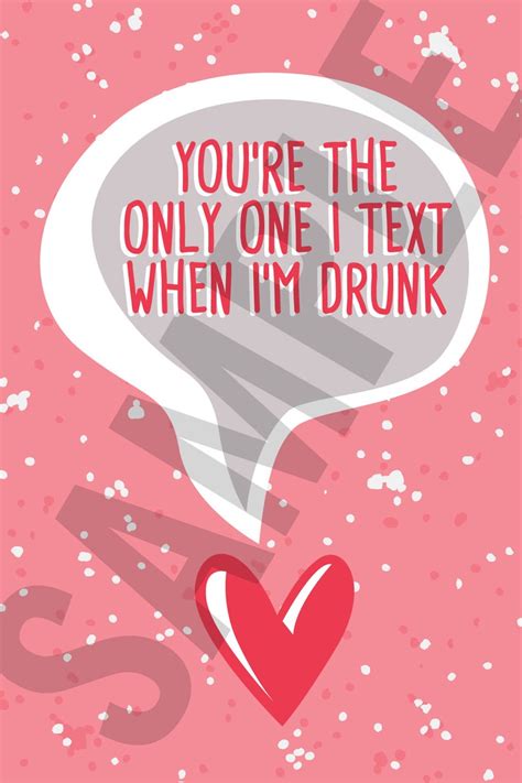 Anniversary Card Drunk Text Printable Card Last Minute Etsy