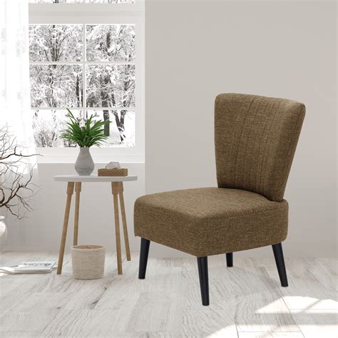 Homepop modern armless accent chair. Furinno Euro Modern Armless Fabric Accent Chair - Walmart ...