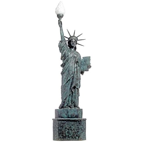 Bronze Statue Of Liberty Of America Sculpture Patriotic Bronze Art