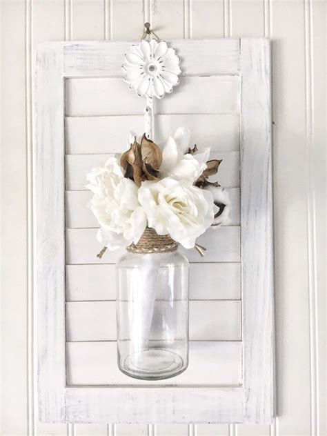 Farmhouse Wall Sconce Decor Floral Wall Hanging French Etsy In 2020