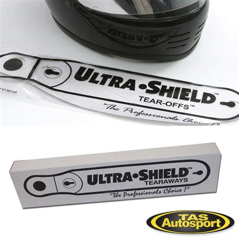 Ultra Shield Racing Helmet Tear Offs 596902 Tas Autosport