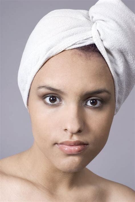 Fresh Out Of The Shower Stock Image Image Of Bare Headshot