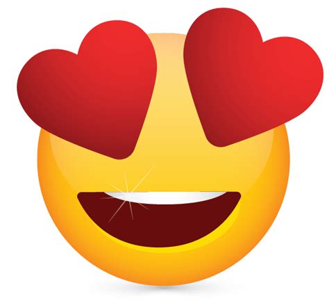 Download Heart Eyes Emoji Meme Png And  Base