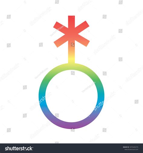 Gender Queer Symbol Sexual Orientation Degradient Stock Vector Royalty Free 1875445273