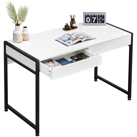Buy Greenforest 47 Home Office Desk With Drawers Computer Desk Make
