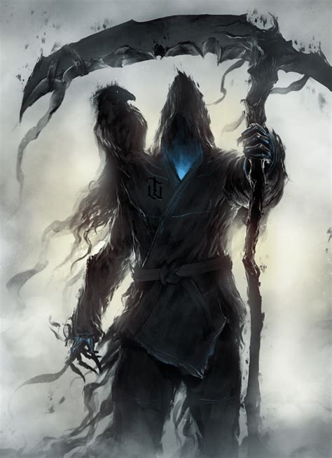 Download 840x1160 Wallpaper Fantasy Grim Reaper Raven